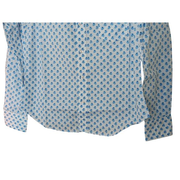 Frank & Eileen Barry Shirt XXS Blue Rubber Duck Print NWT - Picture 4 of 12